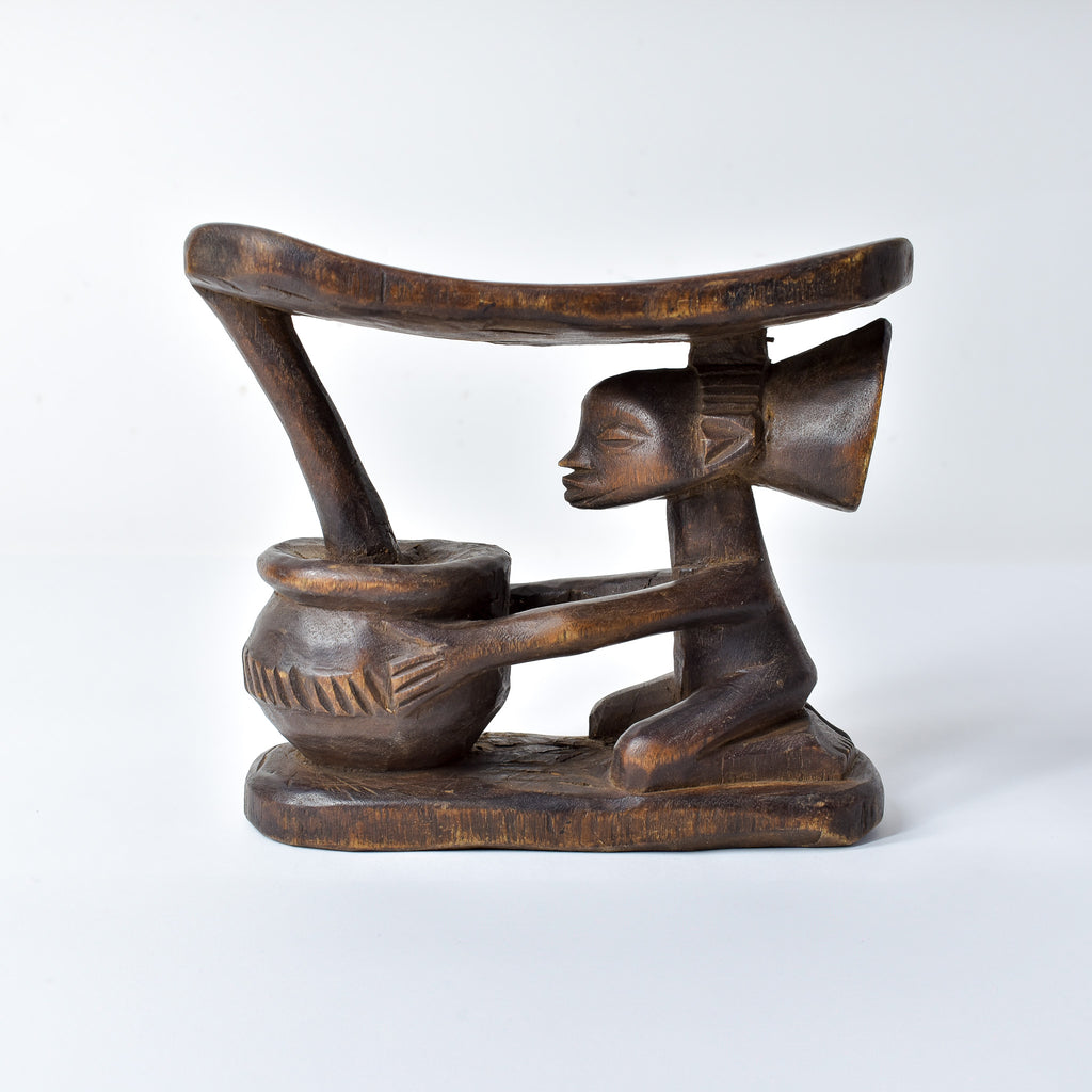 Luba Figural Miniature Headrest Congo