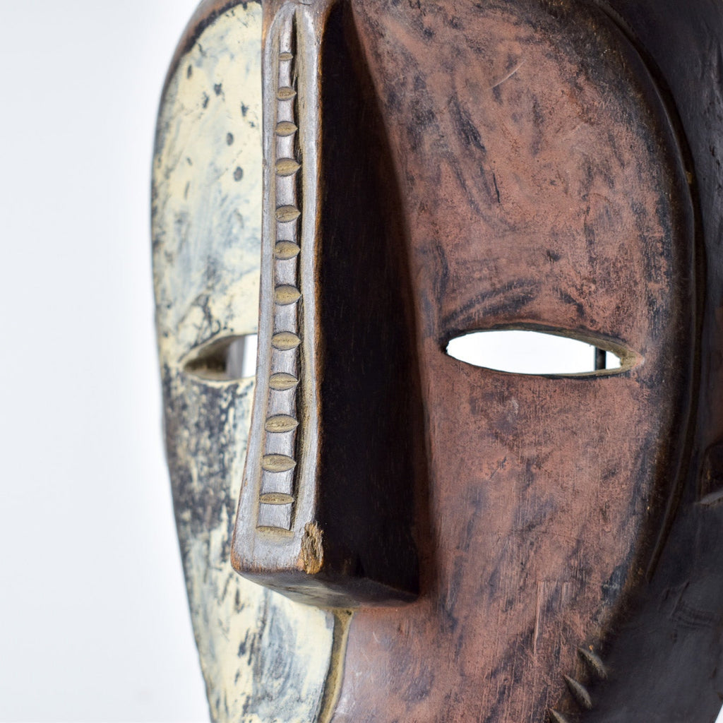 Metoko Wood Carved Mask Congo