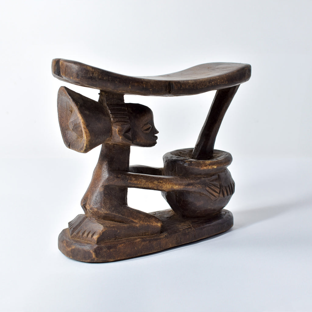 Luba Figural Miniature Headrest Congo