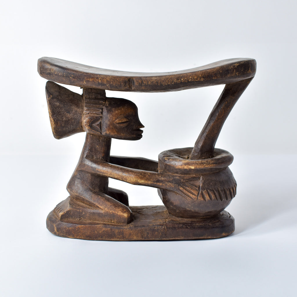Luba Figural Miniature Headrest Congo