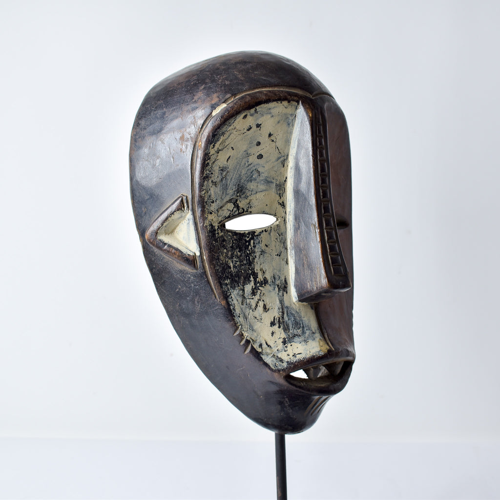 Metoko Wood Carved Mask Congo