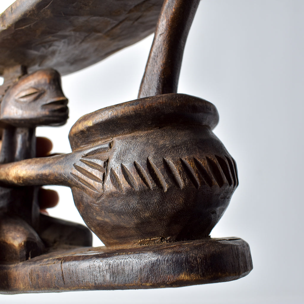 Luba Figural Miniature Headrest Congo