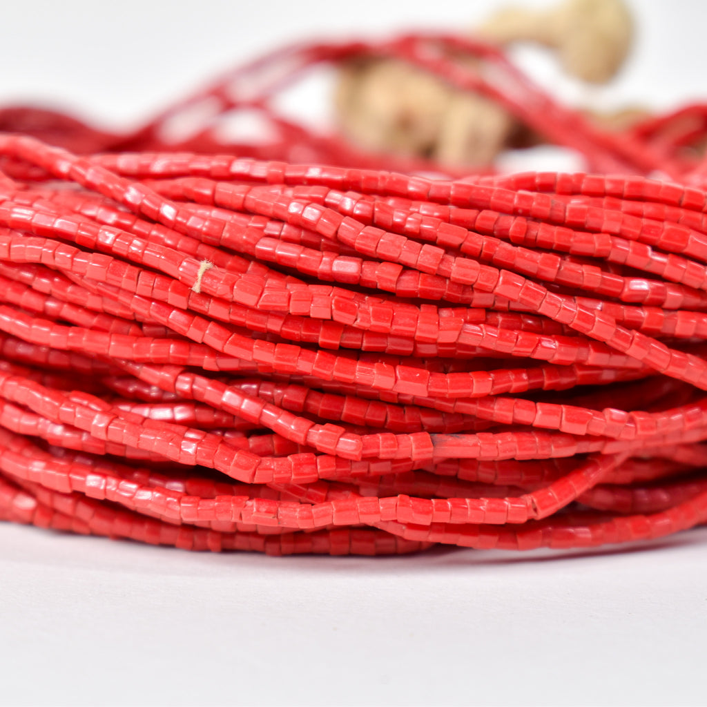 Baule Tamba Red Bead Necklace