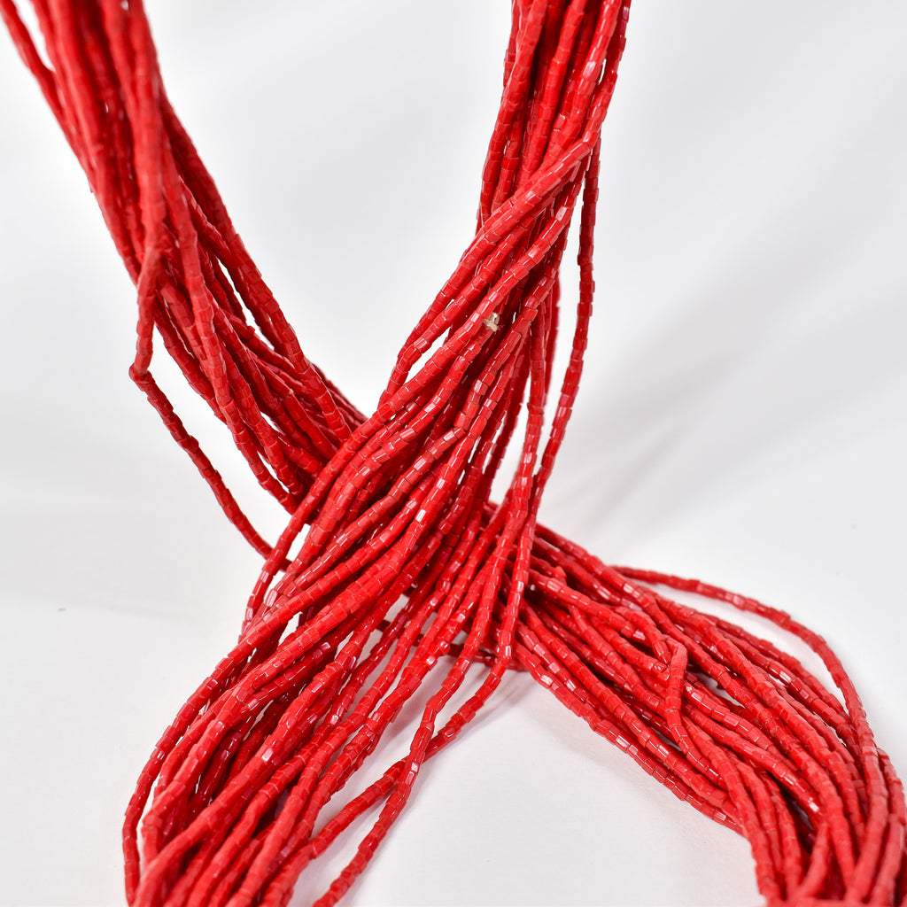 Baule Tamba Red Bead Necklace