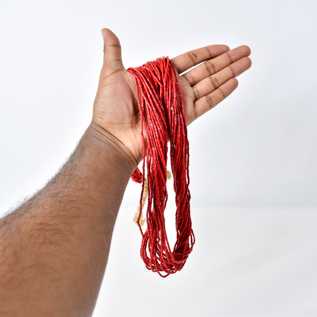 Baule Tamba Red Bead Necklace