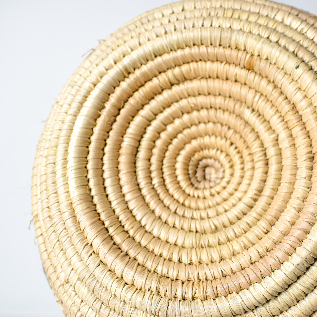 Hausa Grass Basket Bowl Nigeria 10 Inch