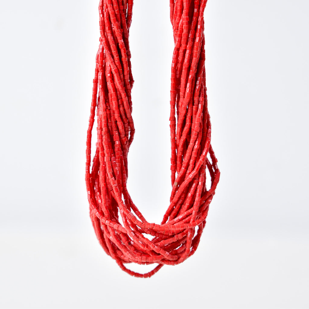 Baule Tamba Red Bead Necklace