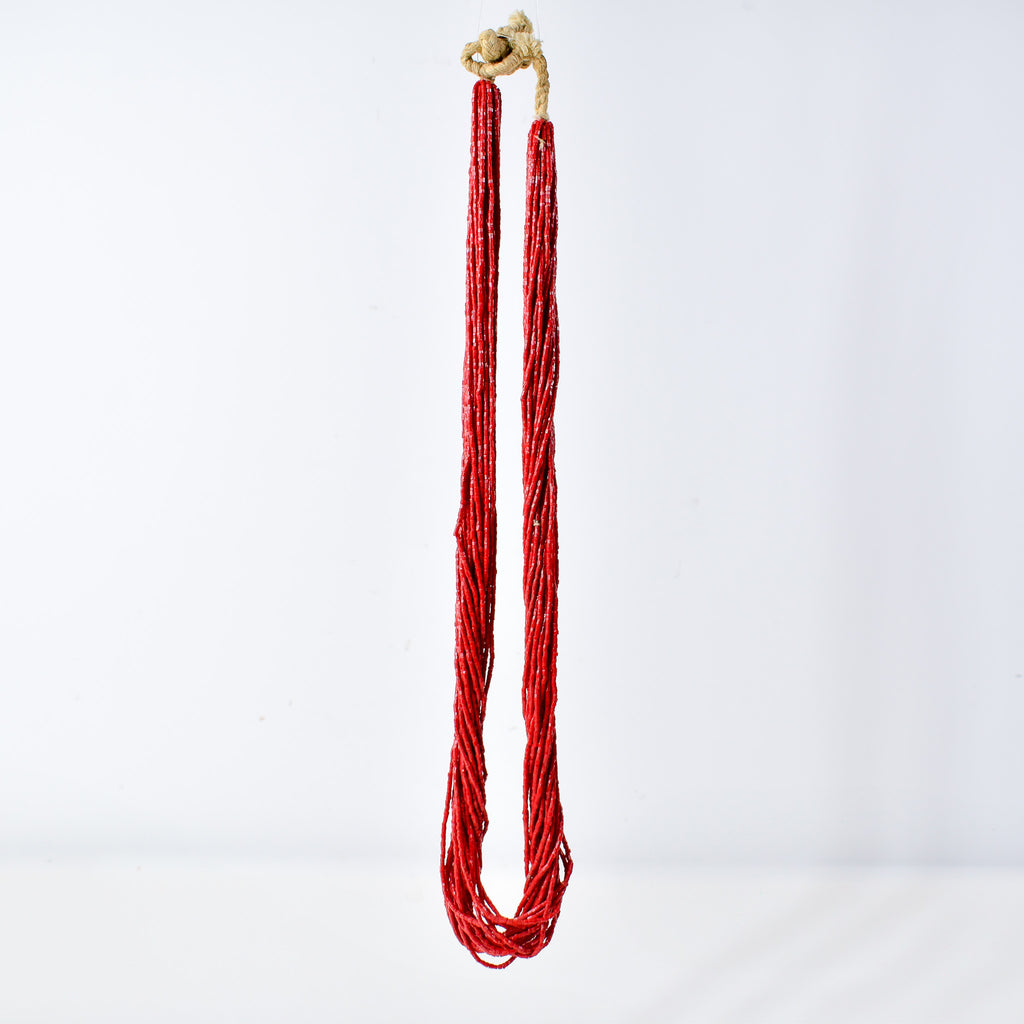 Baule Tamba Red Bead Necklace