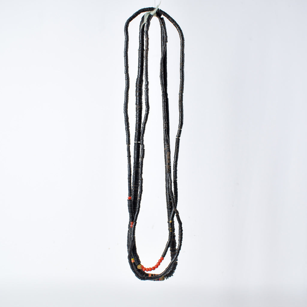 3 Strands Coconut Shell Heishi Beads 30 Inch