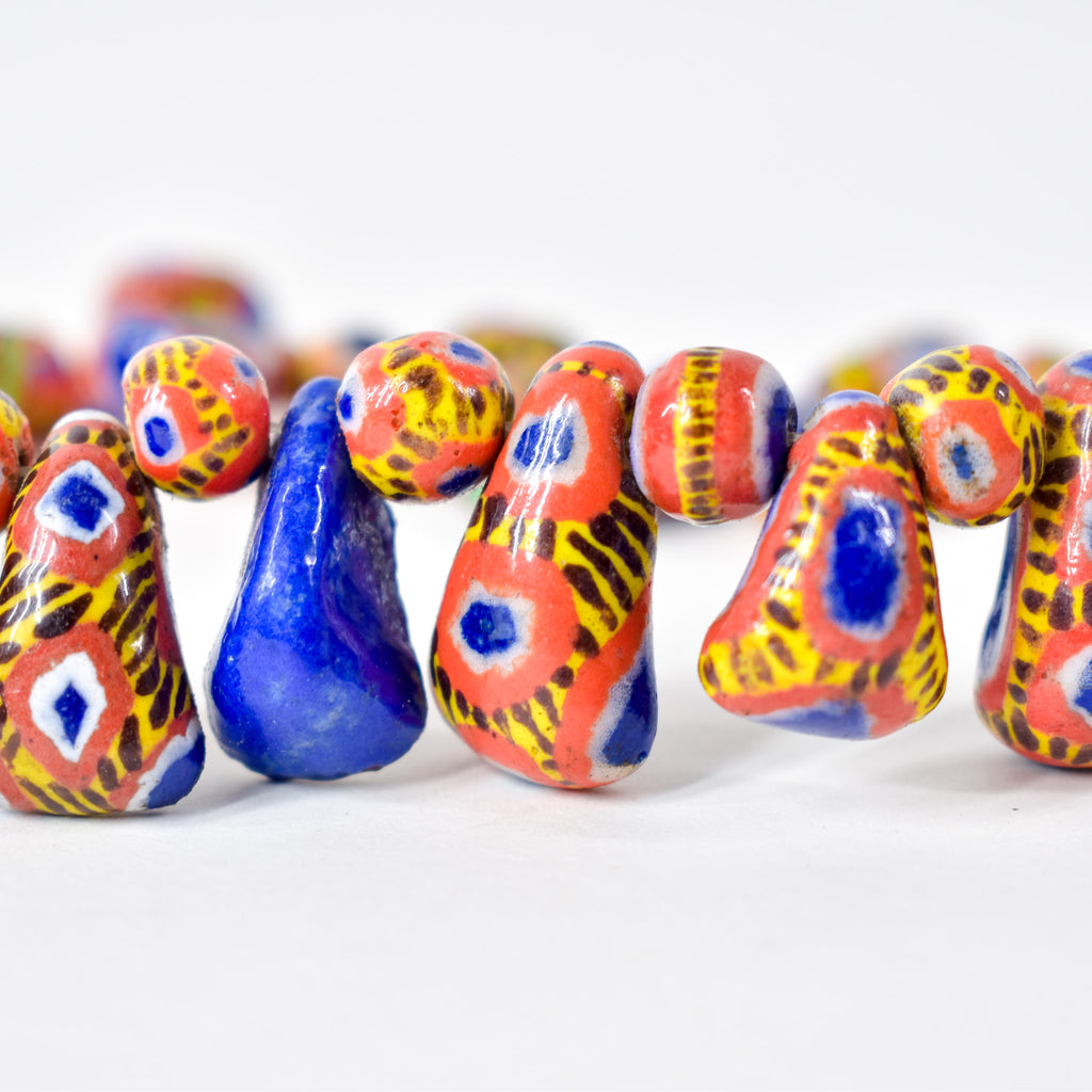 Kiffa Beads Contemporary Using Ancient Techniques Mauritania 34 Inch