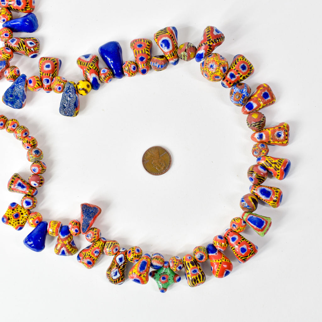 Kiffa Beads Contemporary Using Ancient Techniques Mauritania 34 Inch