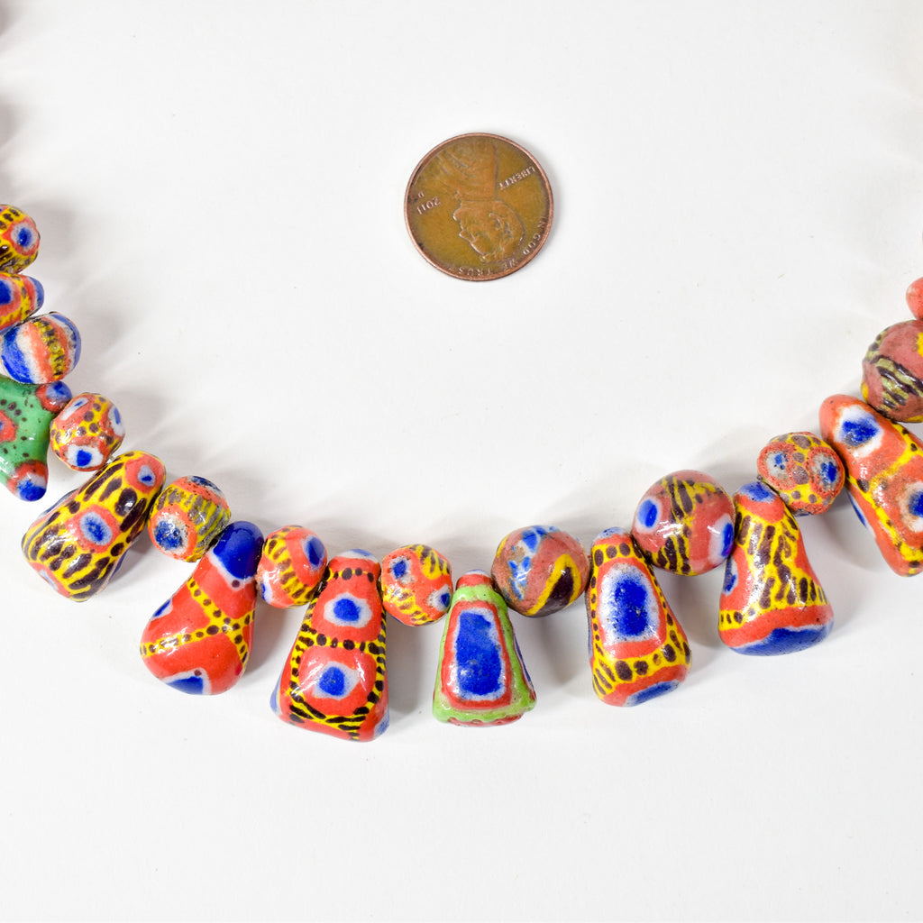 Kiffa Beads Contemporary Using Ancient Techniques Mauritania 34 Inch