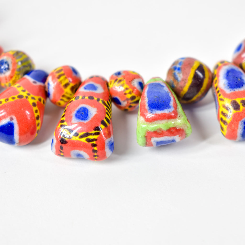 Kiffa Beads Contemporary Using Ancient Techniques Mauritania 34 Inch