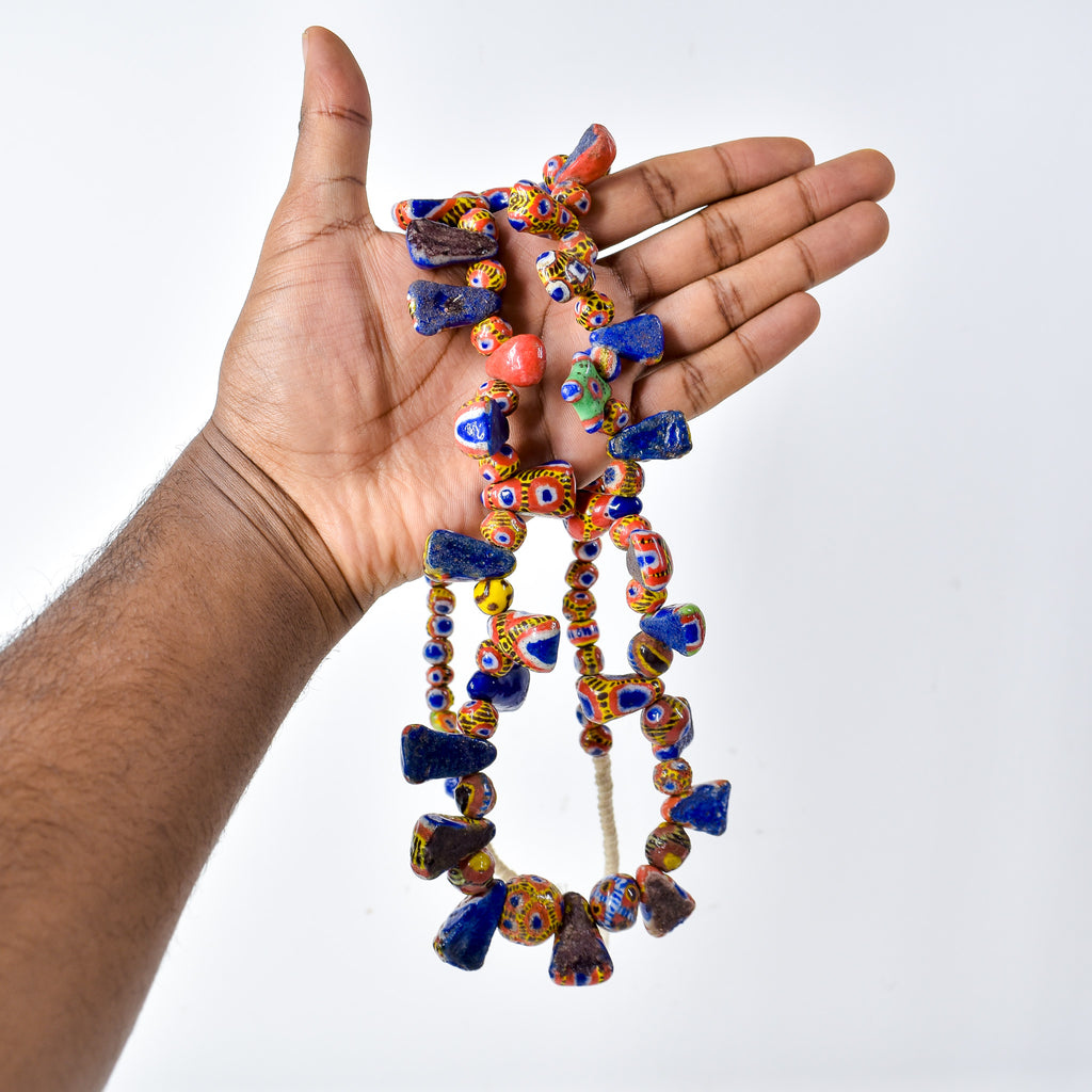 Kiffa Beads Contemporary Using Ancient Techniques Mauritania 34 Inch