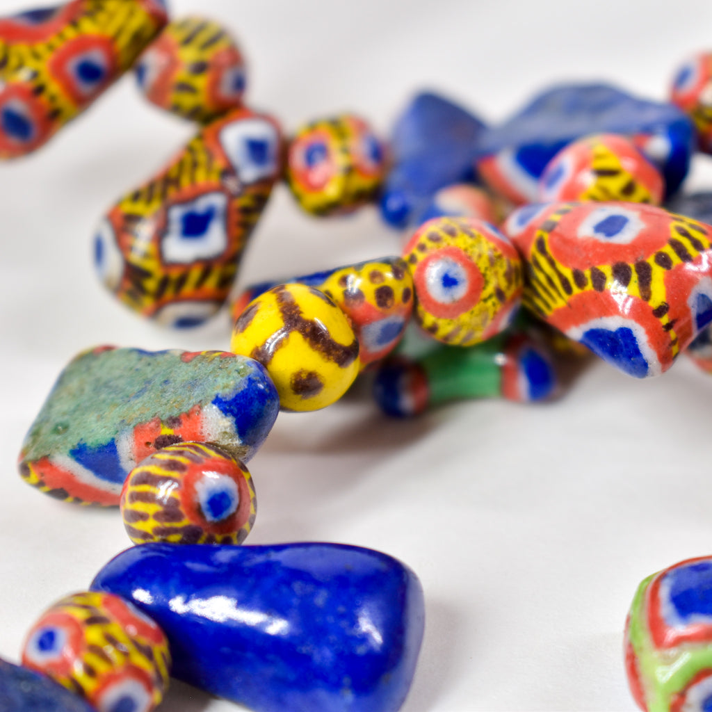 Kiffa Beads Contemporary Using Ancient Techniques Mauritania 34 Inch