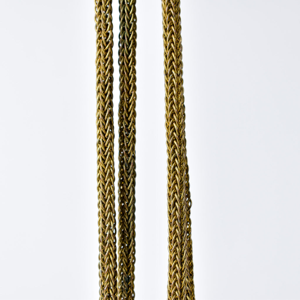Yoruba Gilded Brass Necklace Nigeria 30 Inch
