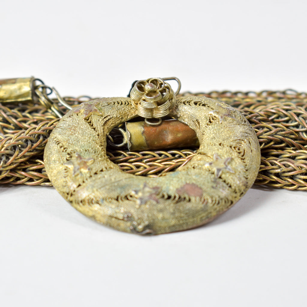 Yoruba Gilded Brass Necklace Nigeria