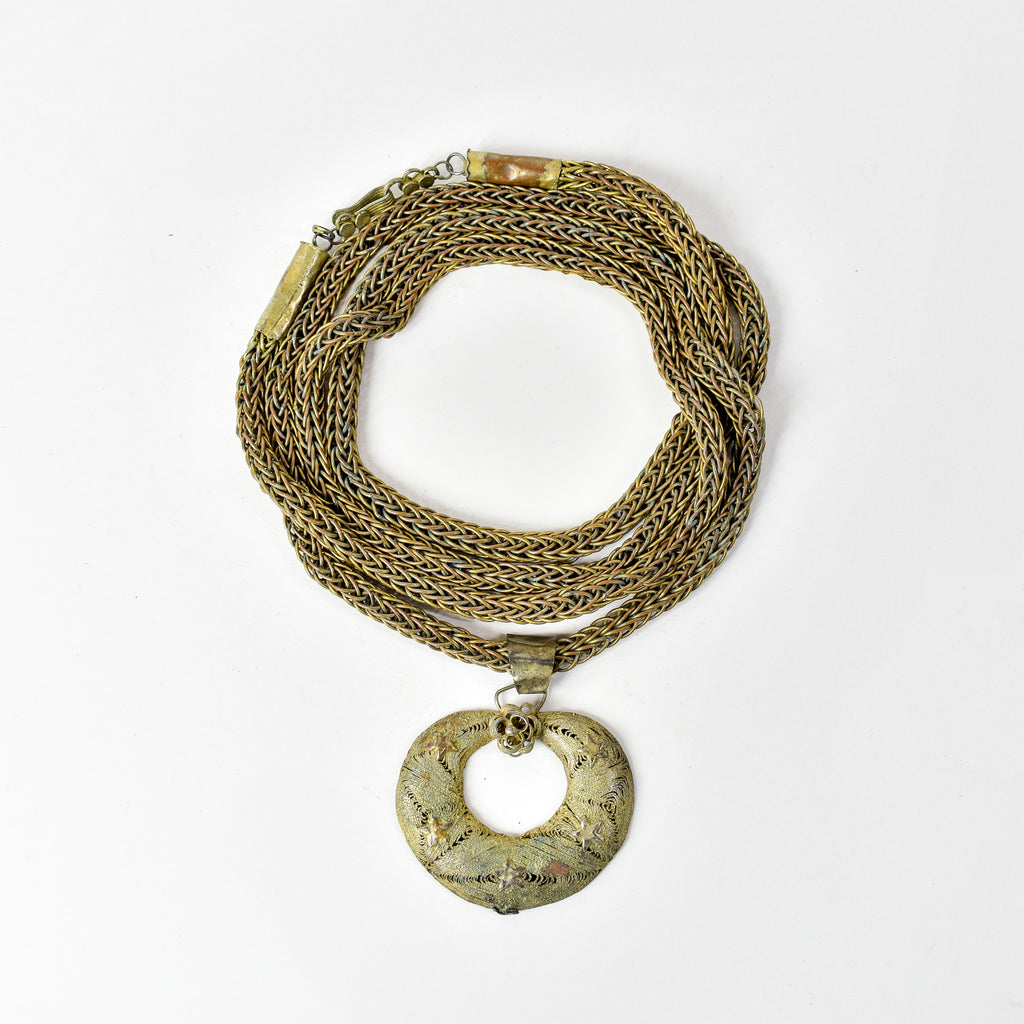 Yoruba Gilded Brass Necklace Nigeria