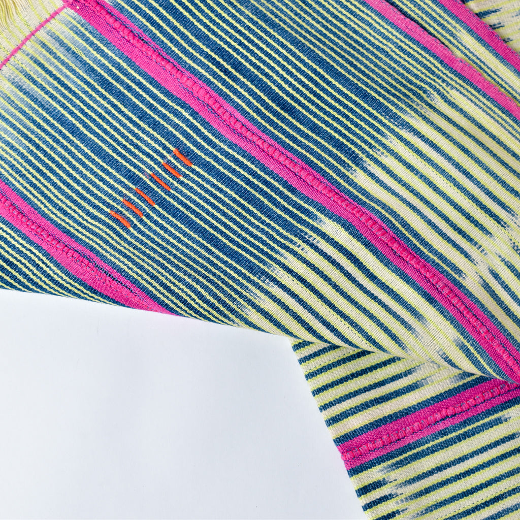 Baule Stripwoven Textile Côte d'Ivoire 61x42 Inch