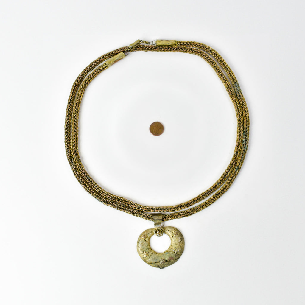 Yoruba Gilded Brass Necklace Nigeria