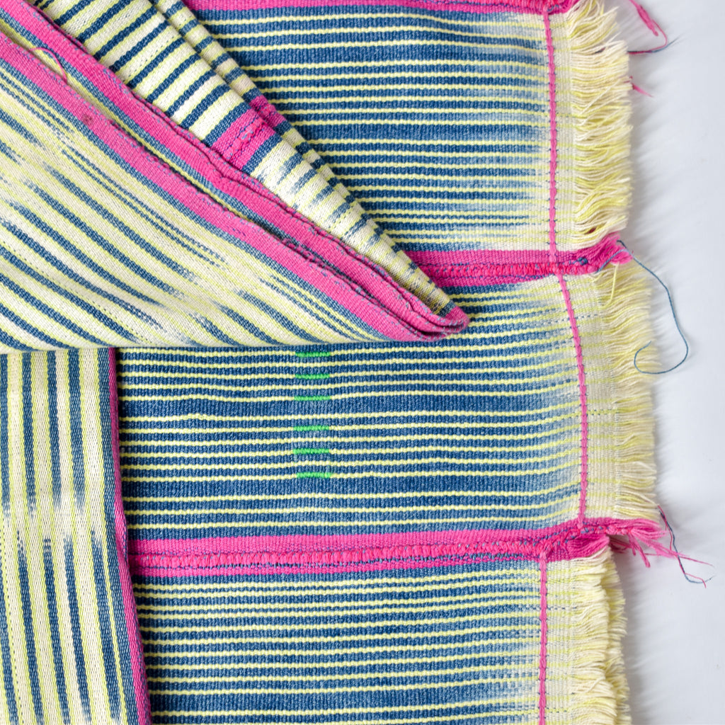 Baule Stripwoven Textile Côte d'Ivoire 61x42 Inch