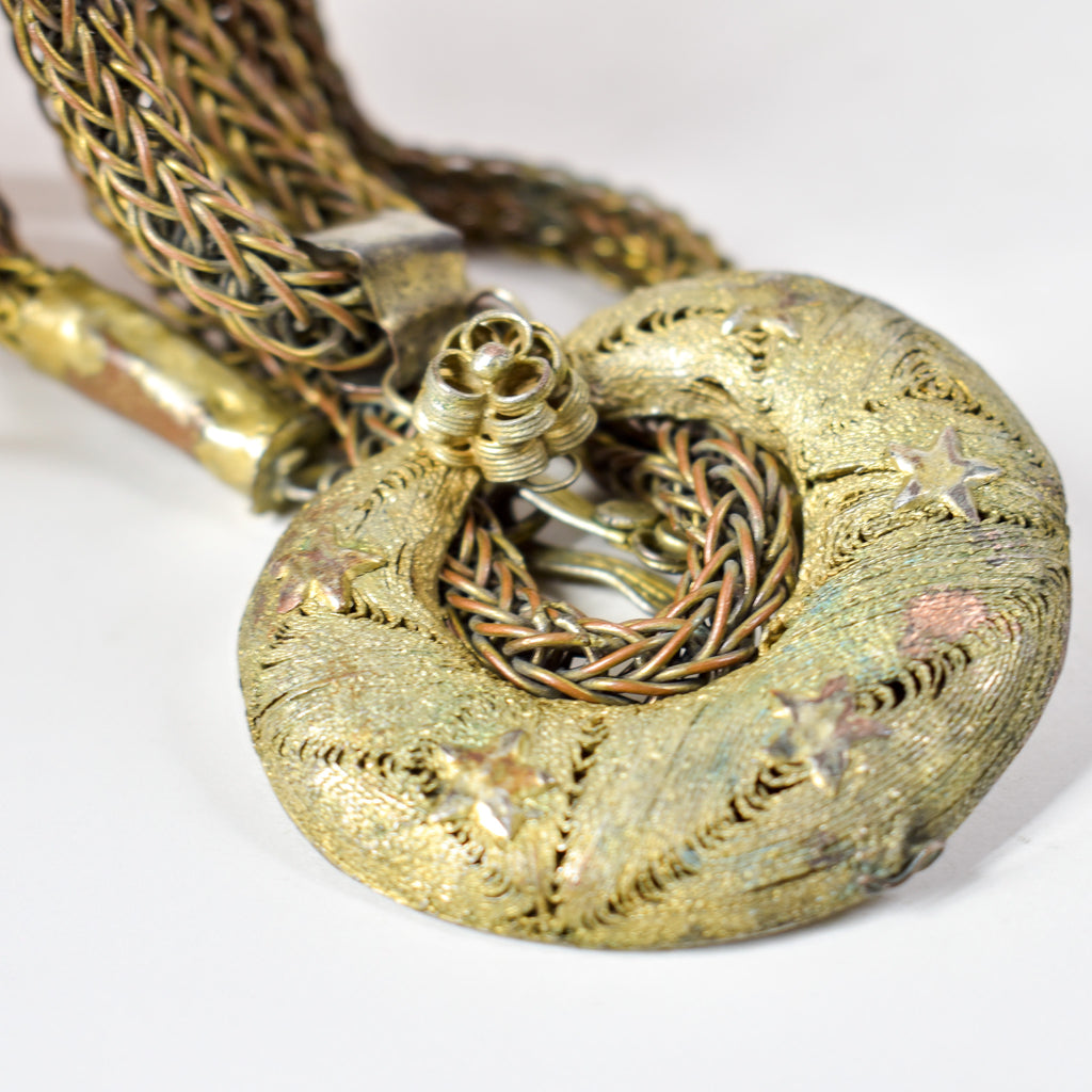 Yoruba Gilded Brass Necklace Nigeria
