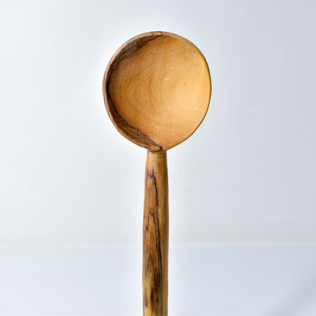 Maasai Olivewood and Bone Handle Serving Spoon Set Kenya