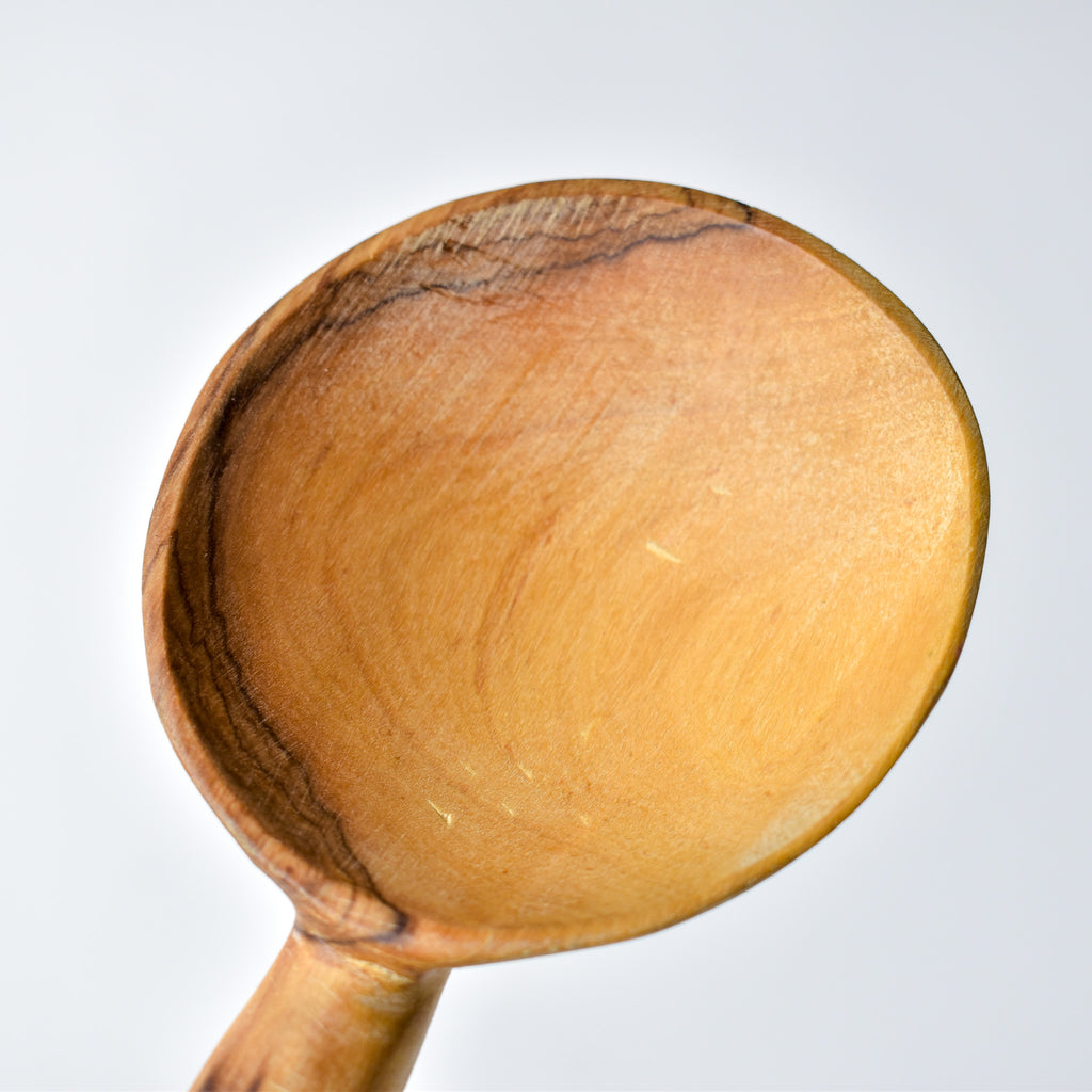 Maasai Olivewood and Bone Handle Serving Spoon Set Kenya