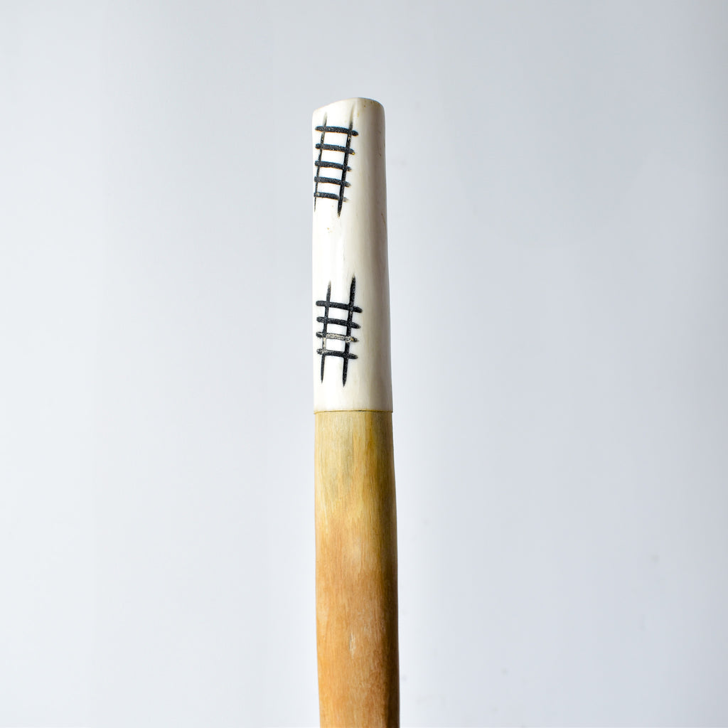 Maasai Olivewood and Bone Handle Serving Spoon Set Kenya