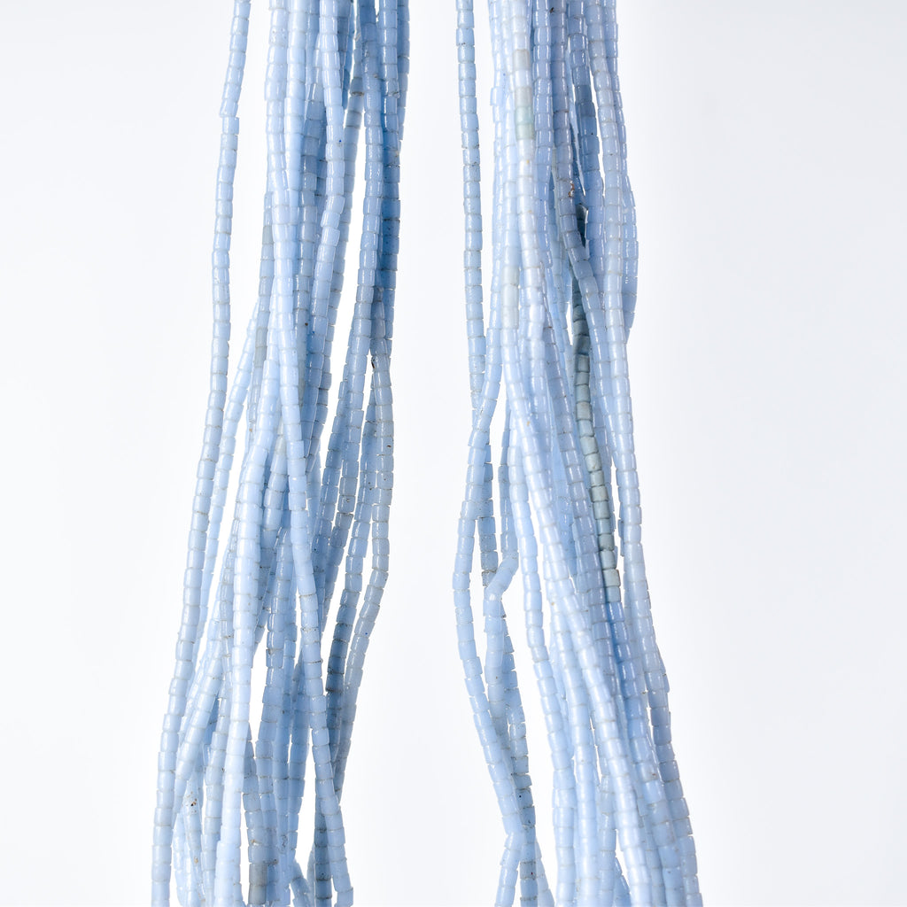 20 Strands Tile Blue Trade Beads