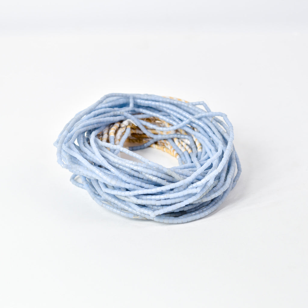 20 Strands Tile Blue Trade Beads