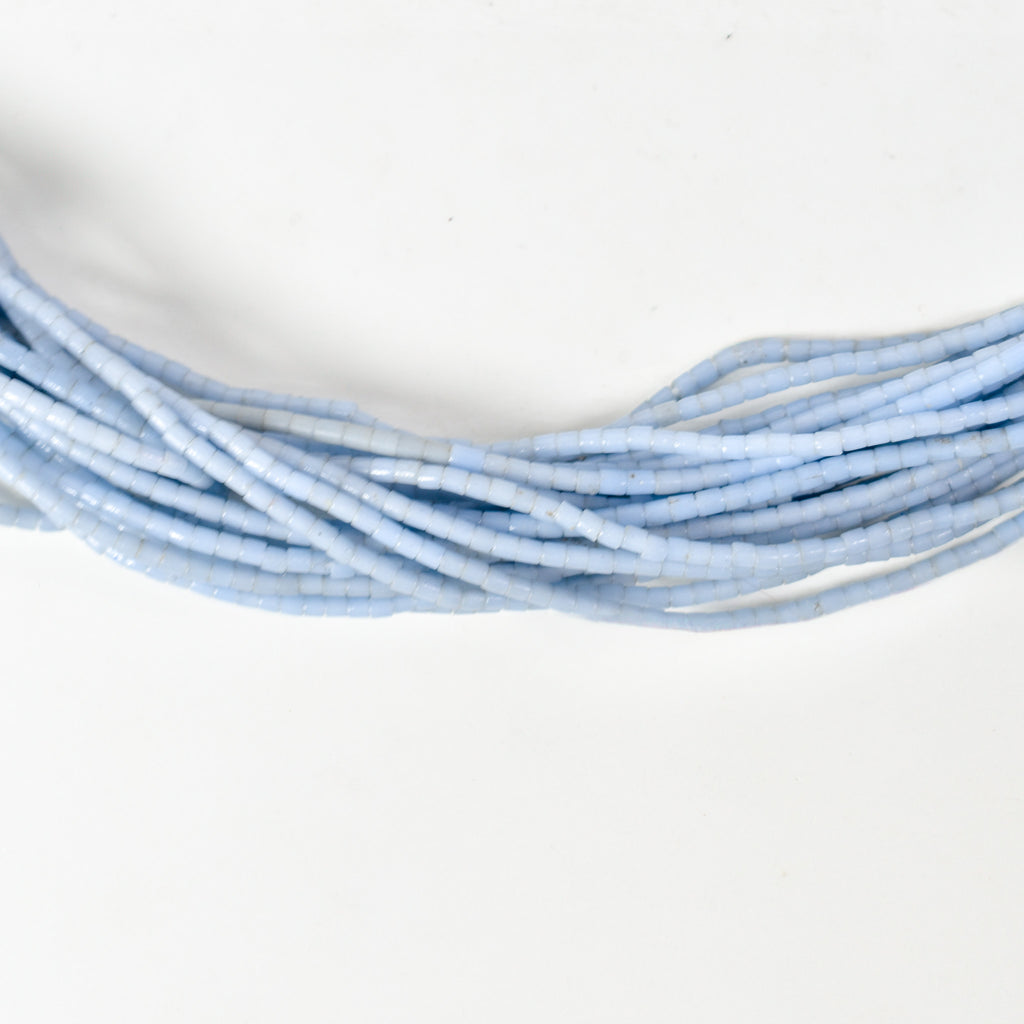 20 Strands Tile Blue Trade Beads