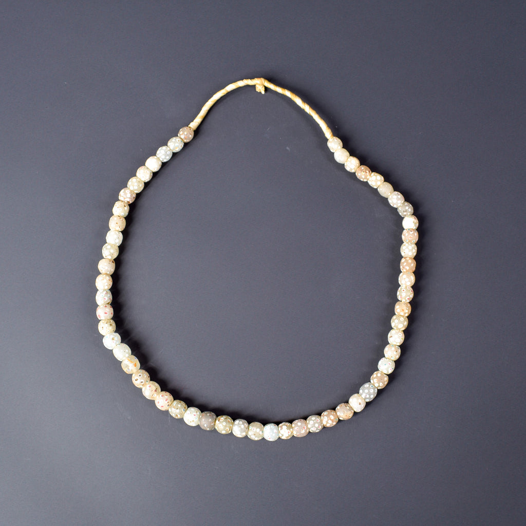 Venetian Skunk White Clear Trade Beads