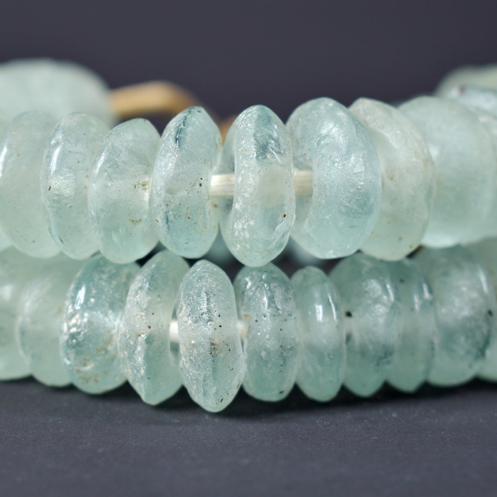 Krobo Recycled Powder Glass Translucent Trade Beads