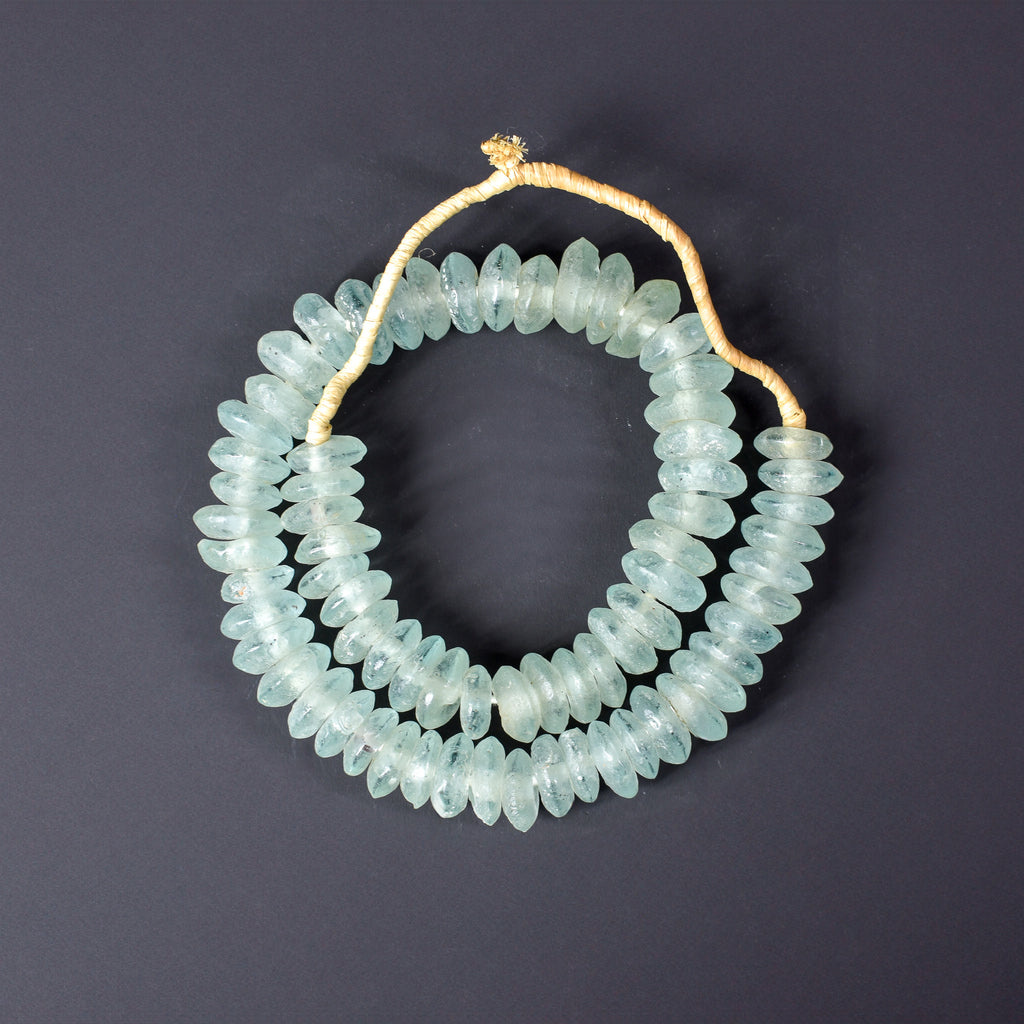 Krobo Recycled Powder Glass Translucent Trade Beads