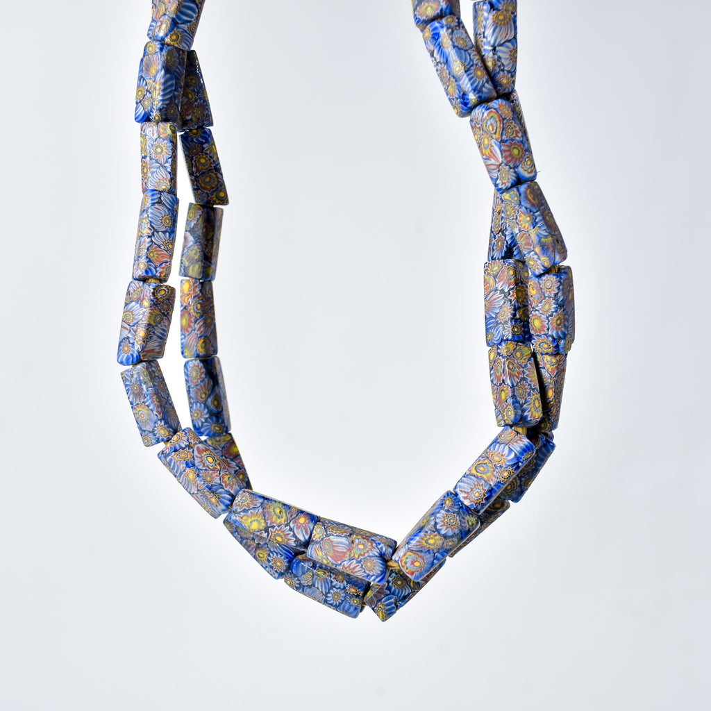 Rare Square Millefiori Venetian Trade Beads