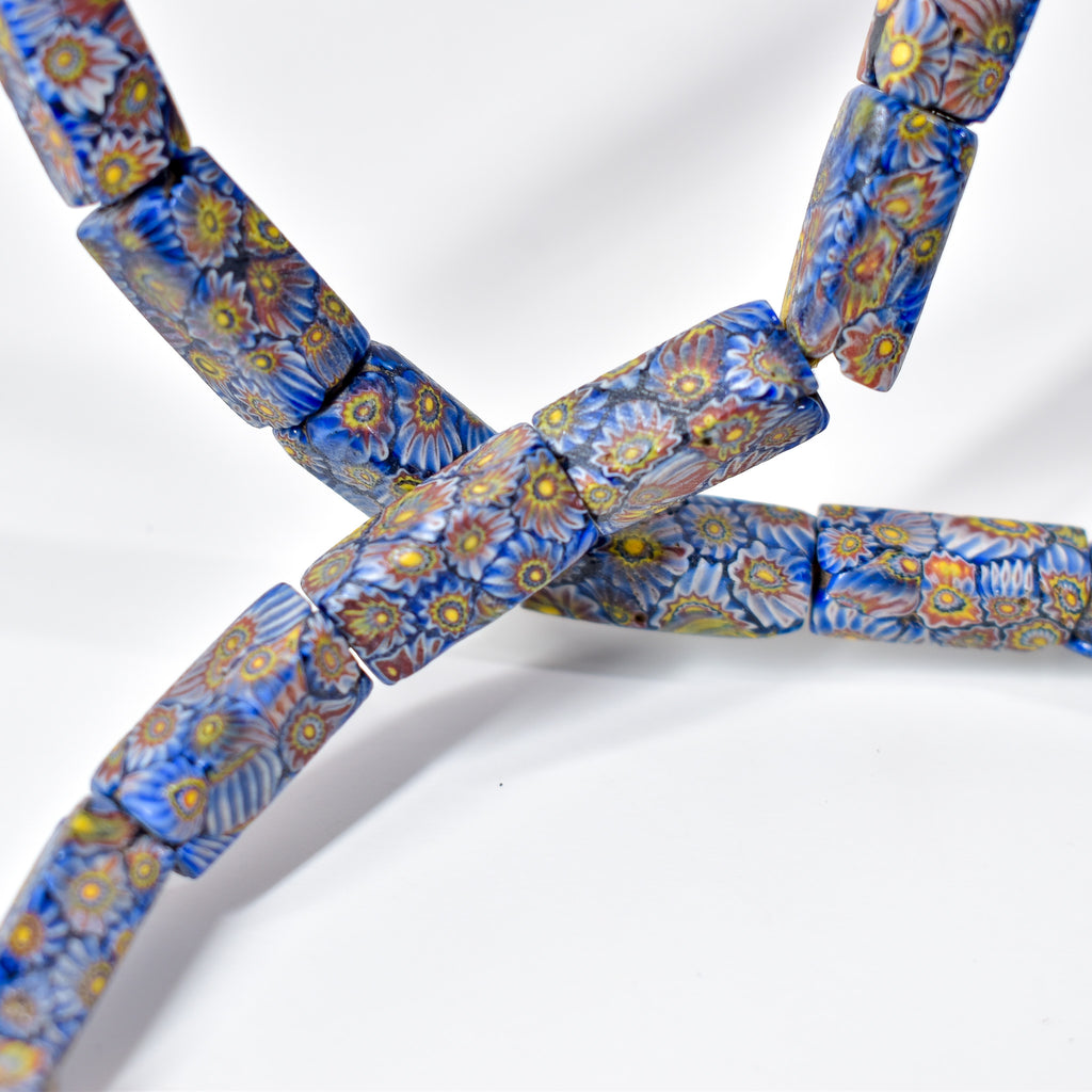 Rare Square Millefiori Venetian Trade Beads