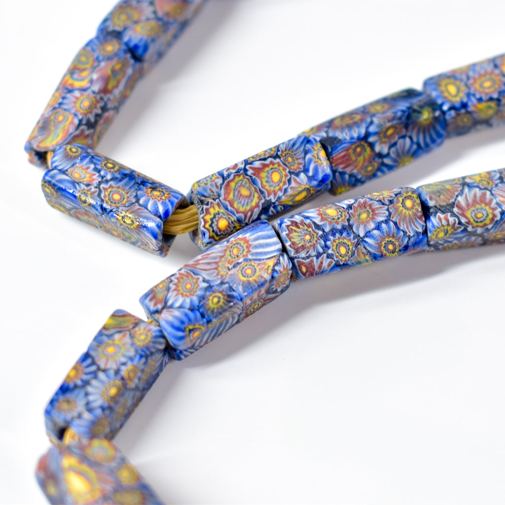 Rare Square Millefiori Venetian Trade Beads