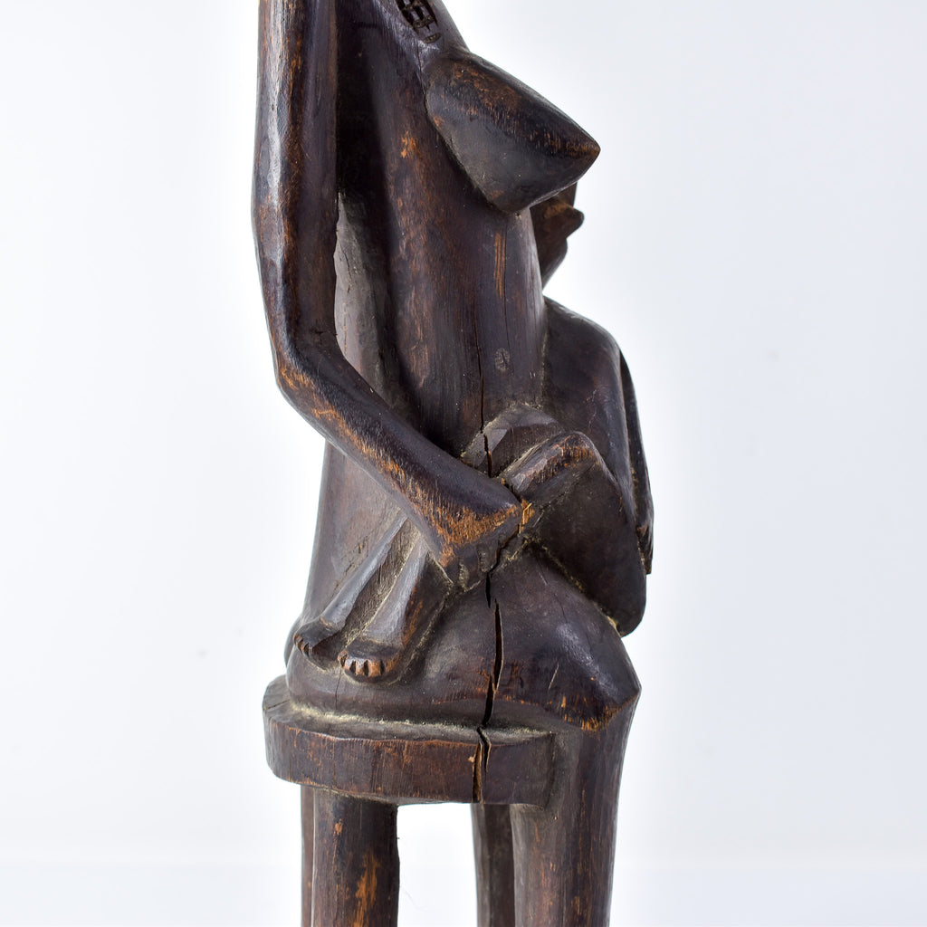 Senufo Maternity Figure on Stool Côte d'Ivoire