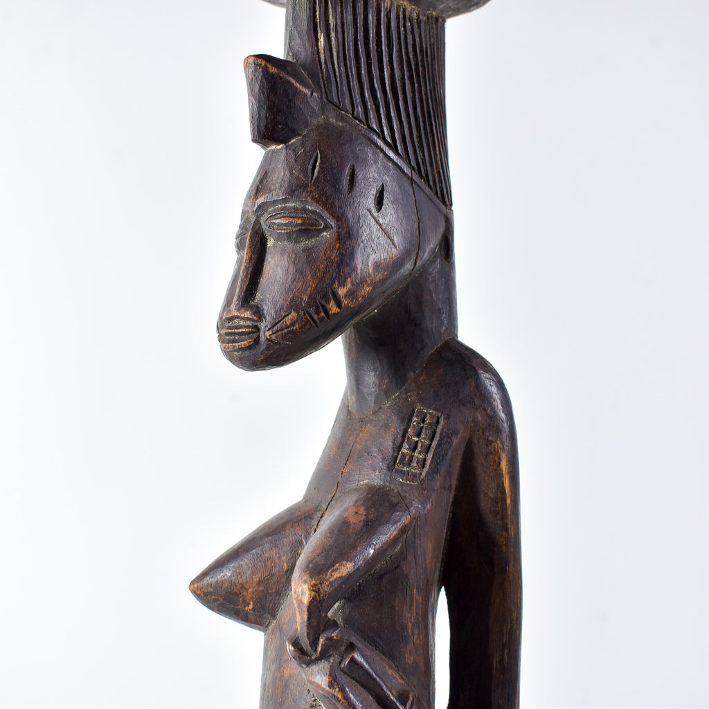 Senufo Maternity Figure on Stool Côte d'Ivoire