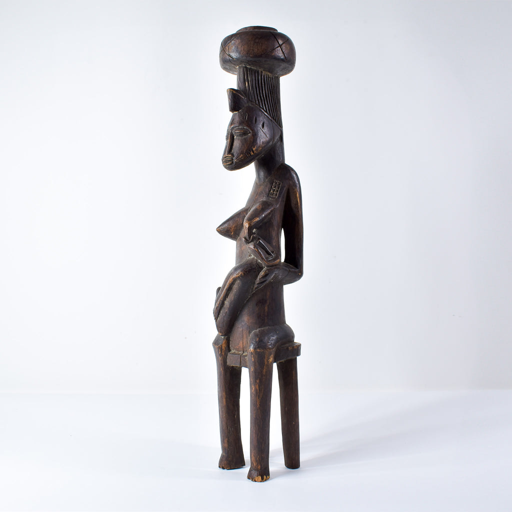 Senufo Maternity Figure on Stool Côte d'Ivoire