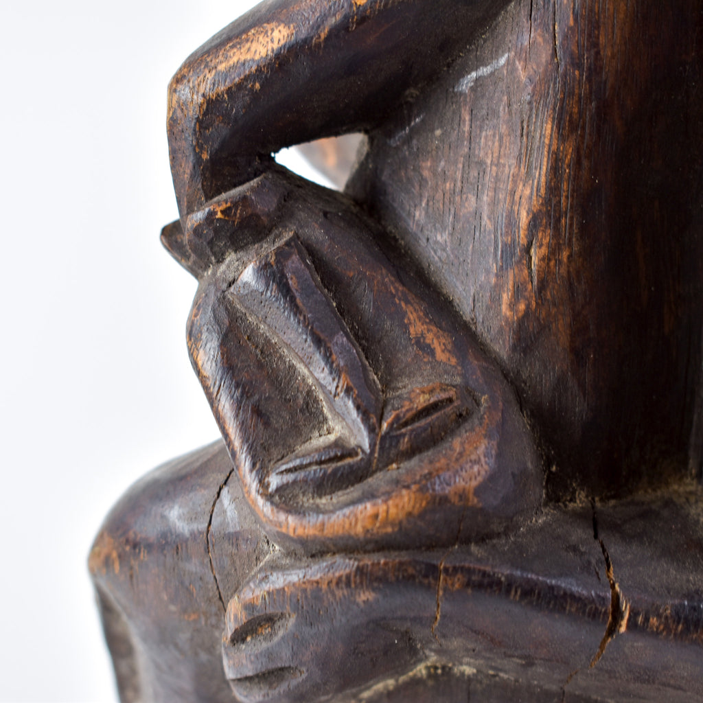 Senufo Maternity Figure on Stool Côte d'Ivoire