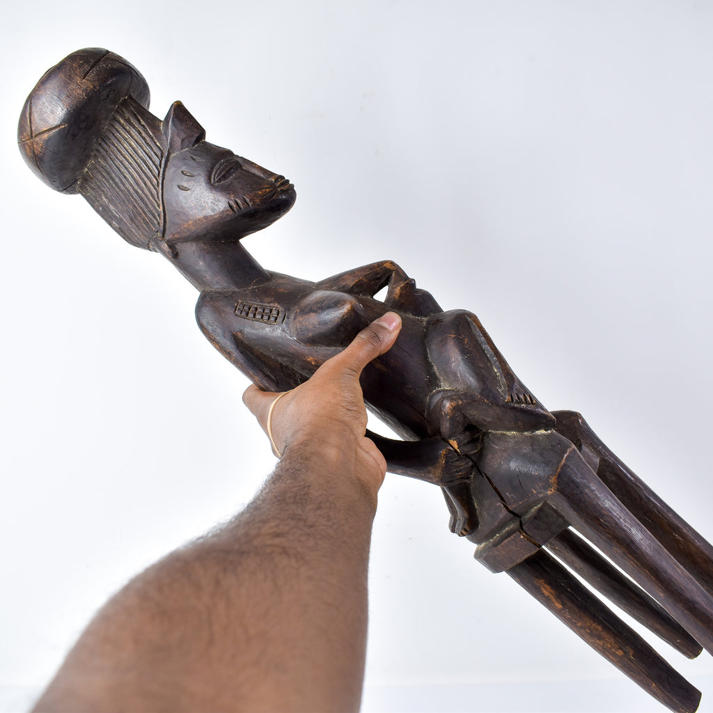 Senufo Maternity Figure on Stool Côte d'Ivoire