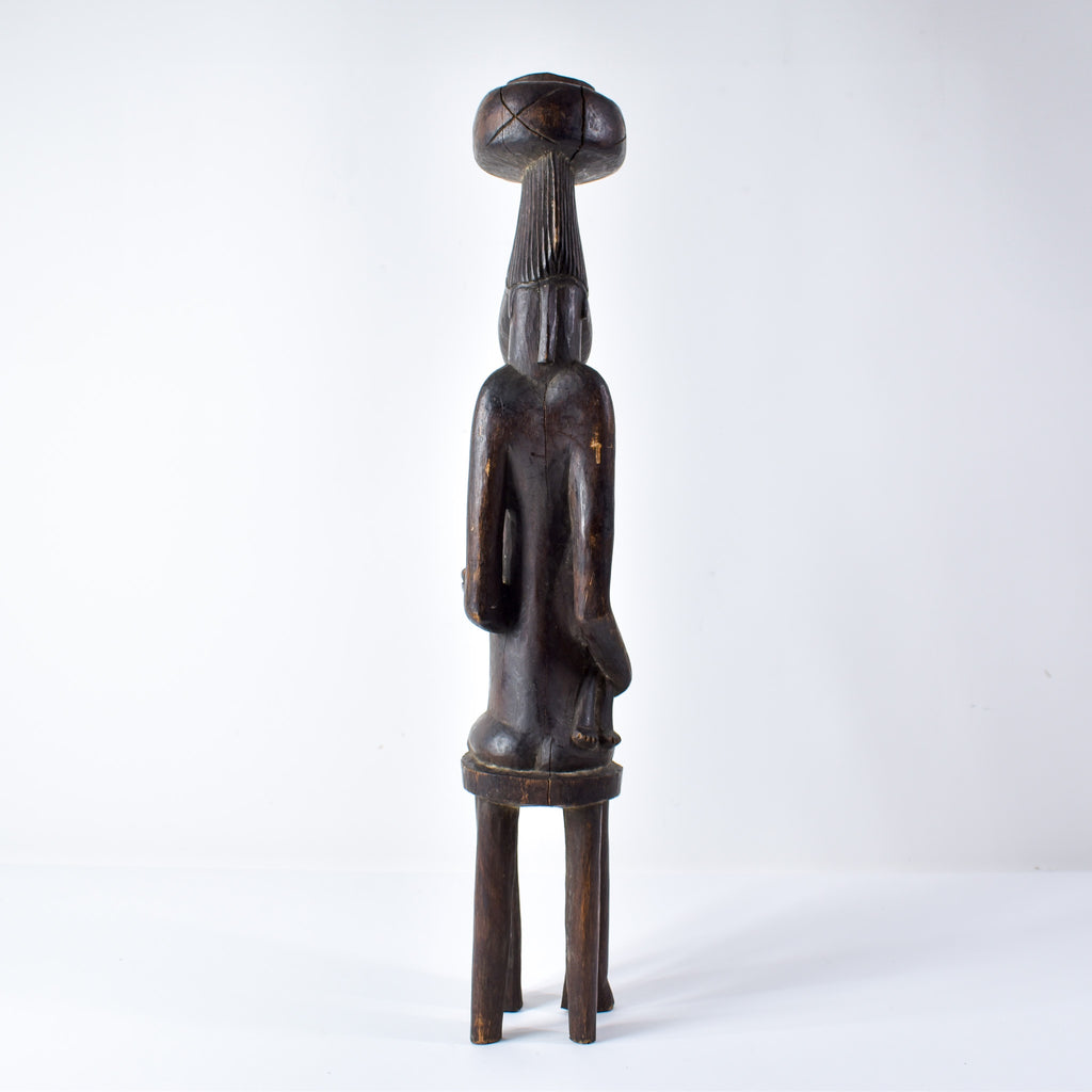 Senufo Maternity Figure on Stool Côte d'Ivoire