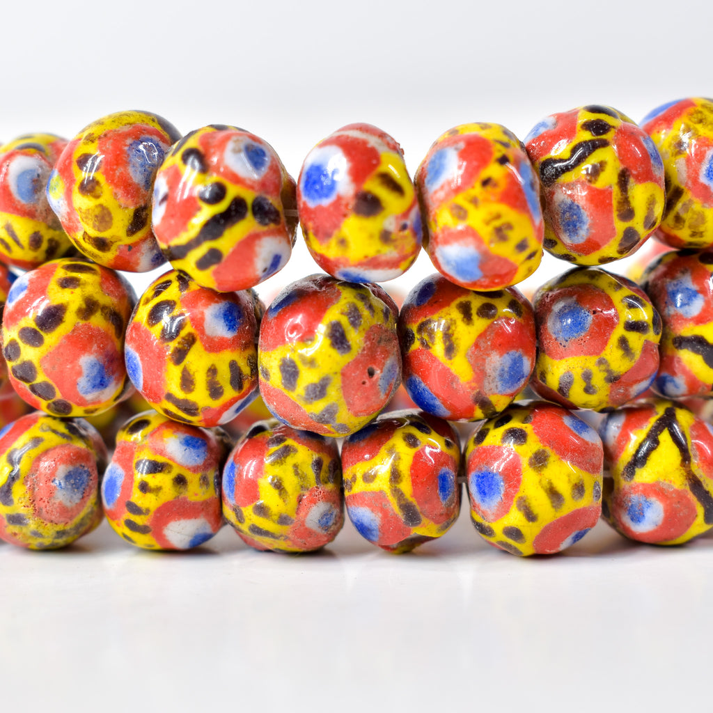 Kiffa Beads Contemporary Using Ancient Techniques Mauritania 30 Inch
