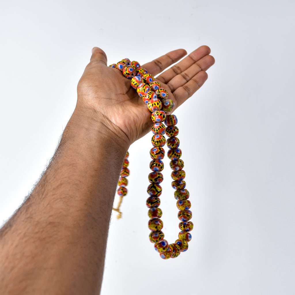 Kiffa Beads Contemporary Using Ancient Techniques Mauritania 30 Inch