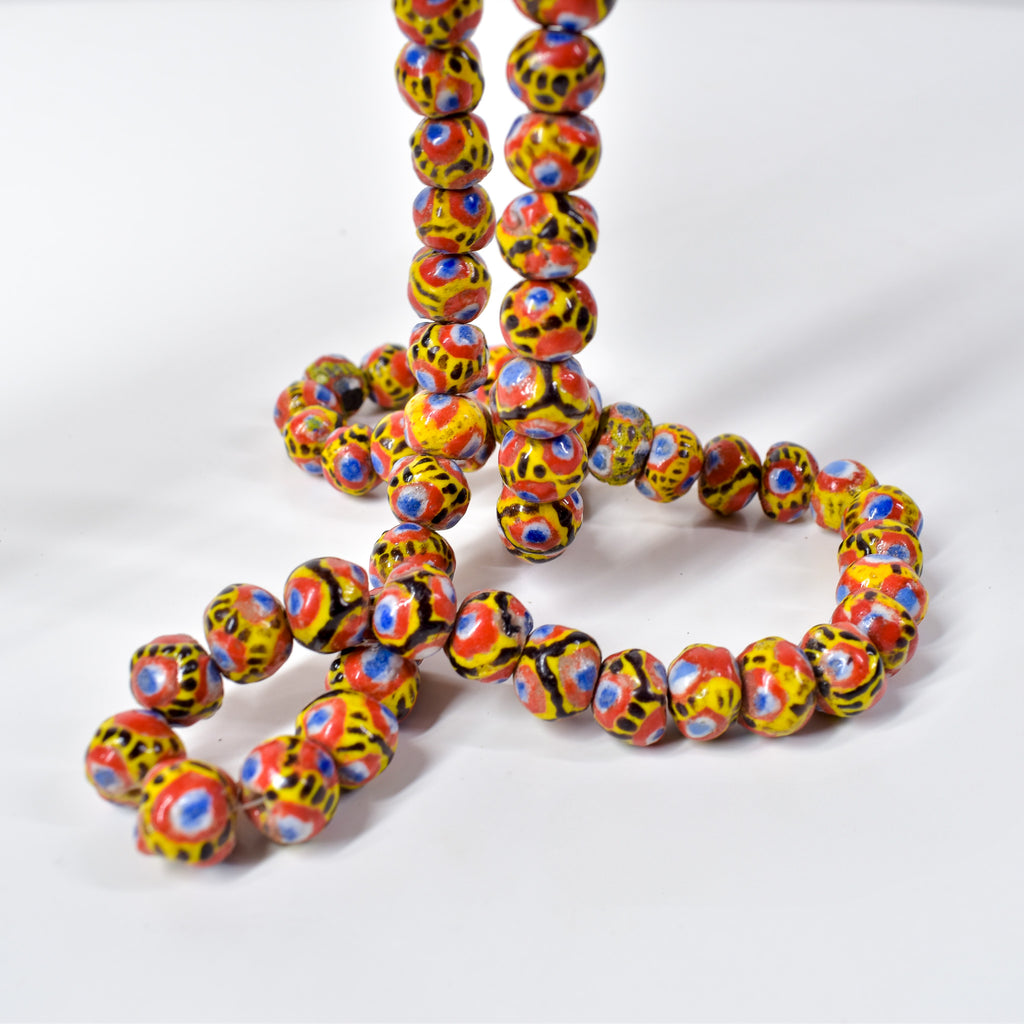 Kiffa Beads Contemporary Using Ancient Techniques Mauritania 30 Inch