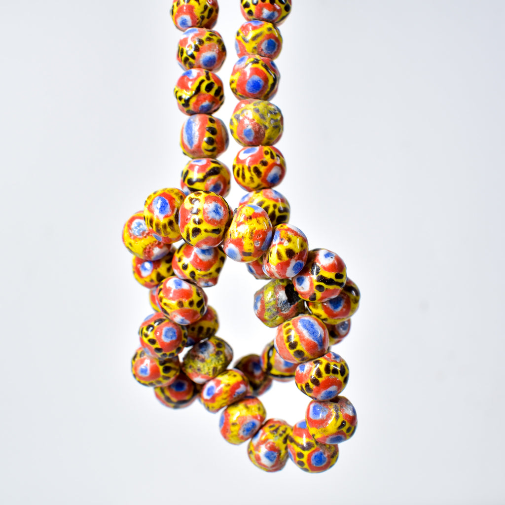Kiffa Beads Contemporary Using Ancient Techniques Mauritania 30 Inch