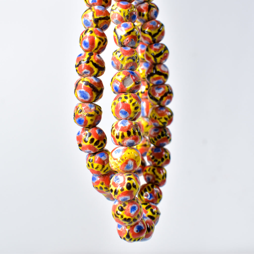Kiffa Beads Contemporary Using Ancient Techniques Mauritania 30 Inch