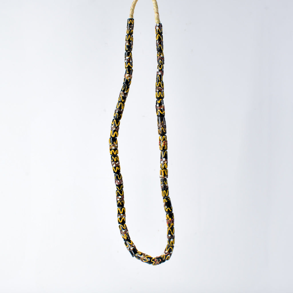 Wedding Cake Venetian Black Trade Beads